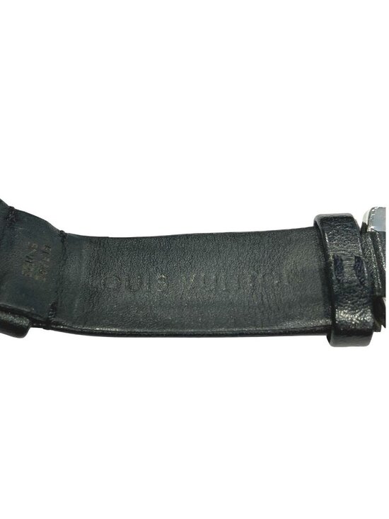 Louis Vuitton Tambour Watch SS Leather Quartz Silver Dial main image 4